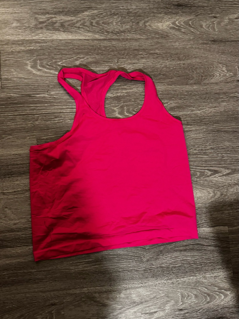 Lululemon Swiftly Cropped Hot Pink Racerback Tank Top